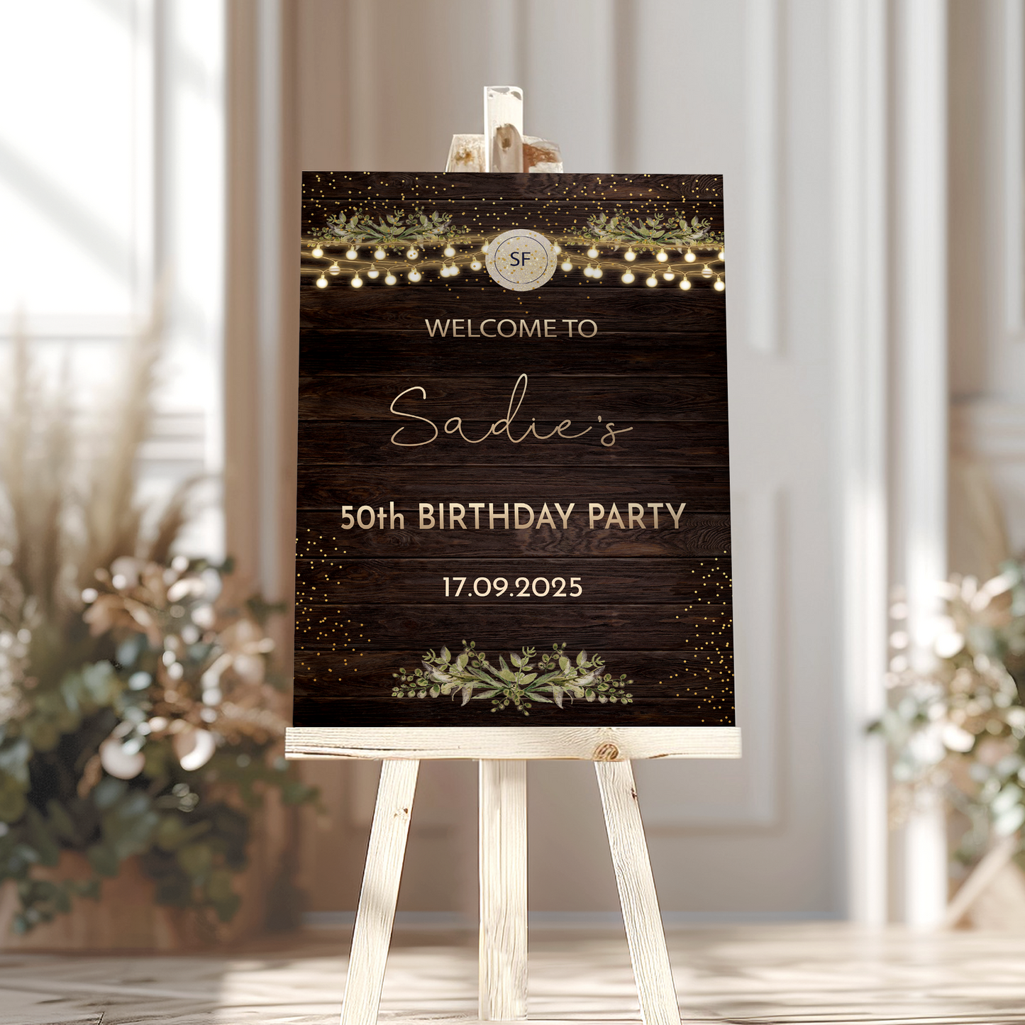 Rustic Birthday Sign