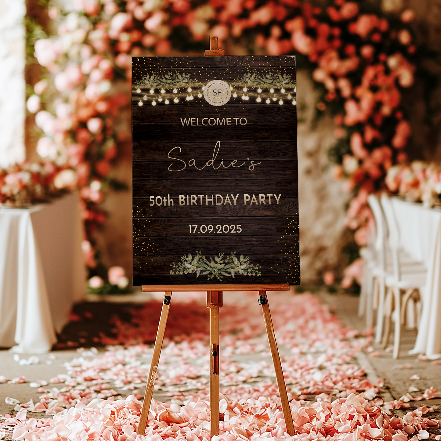 Rustic Birthday Sign