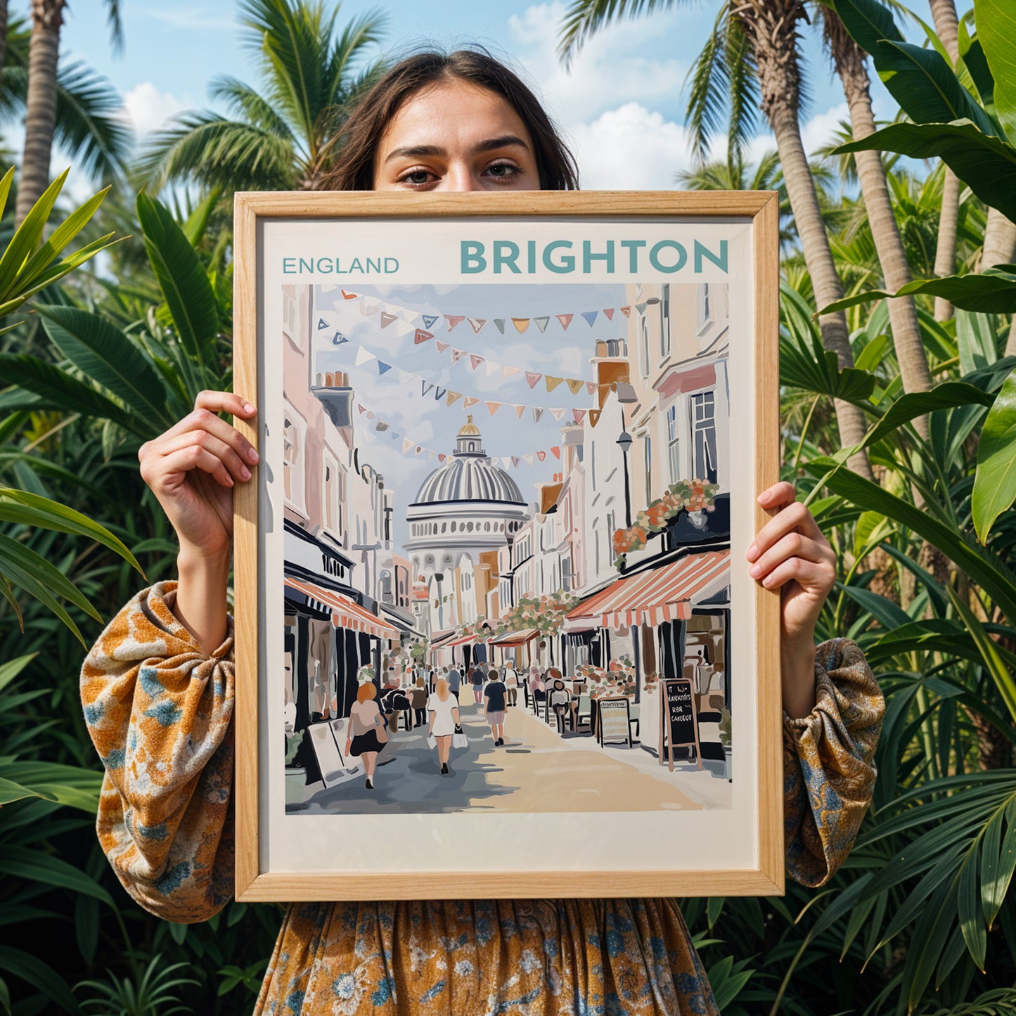 Brighton Poster - The Lanes