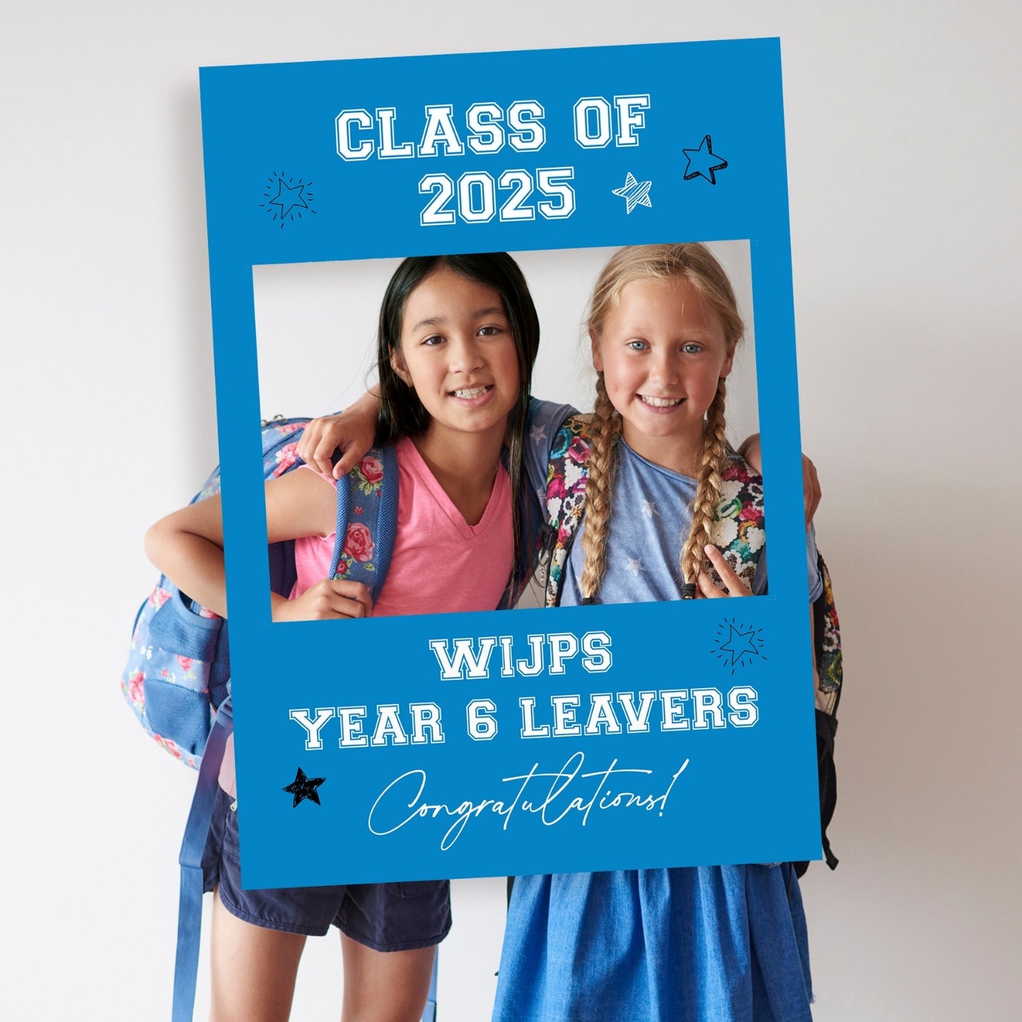 Class of 2025 School Leavers Selfie Frame and Party Sign