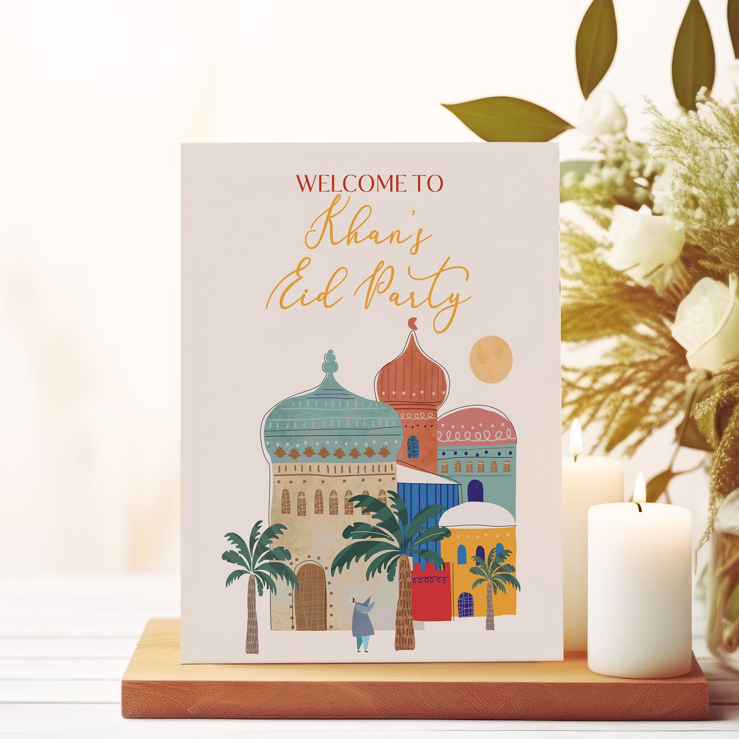 Eid Mubarak Sign or Ramadan Celebration Sign