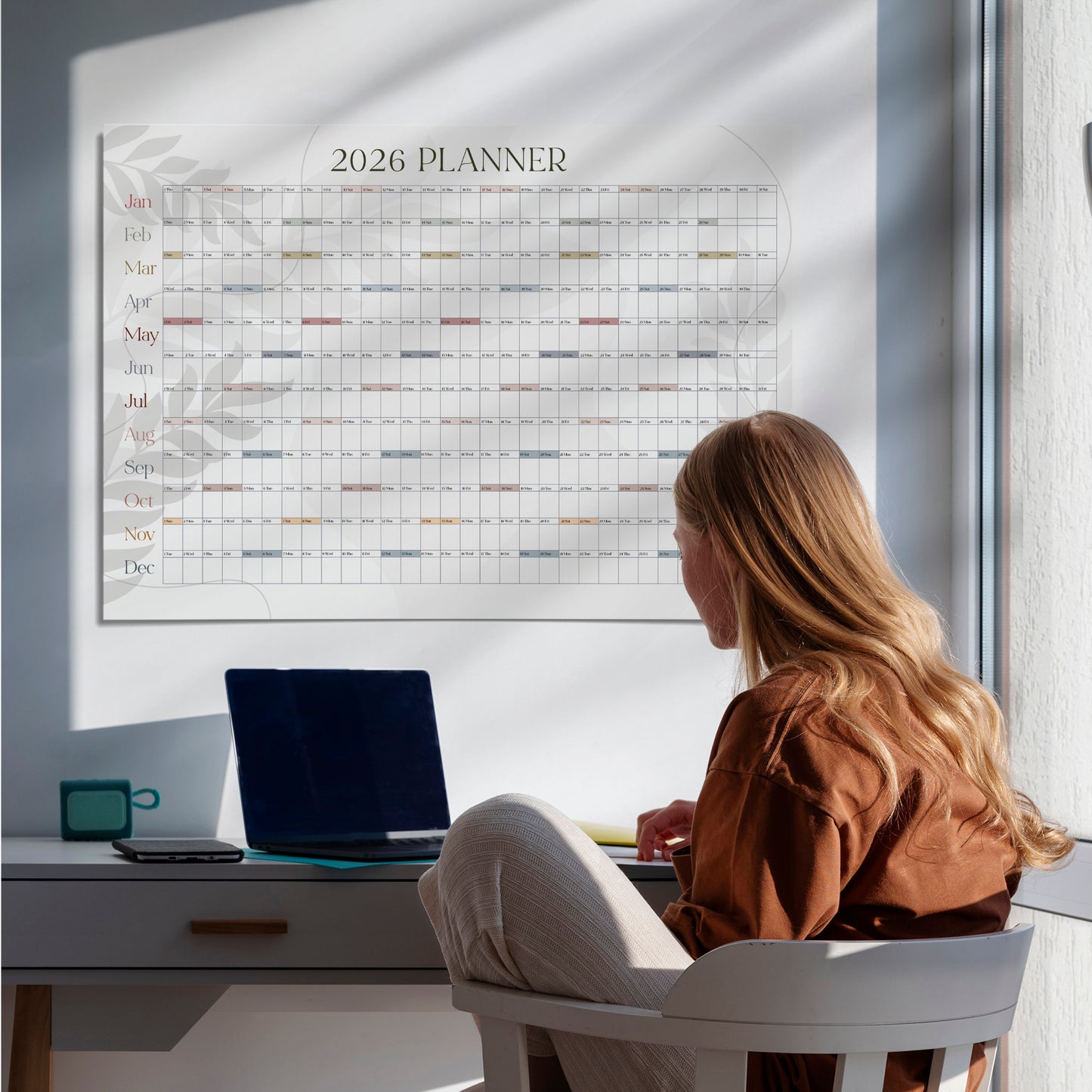 2026 Large Yearly Wall Planner, A1