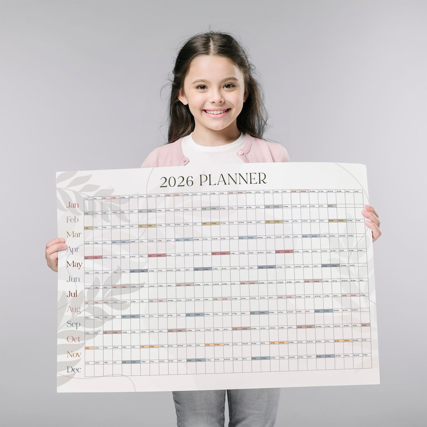 2026 Large Yearly Wall Planner, A1