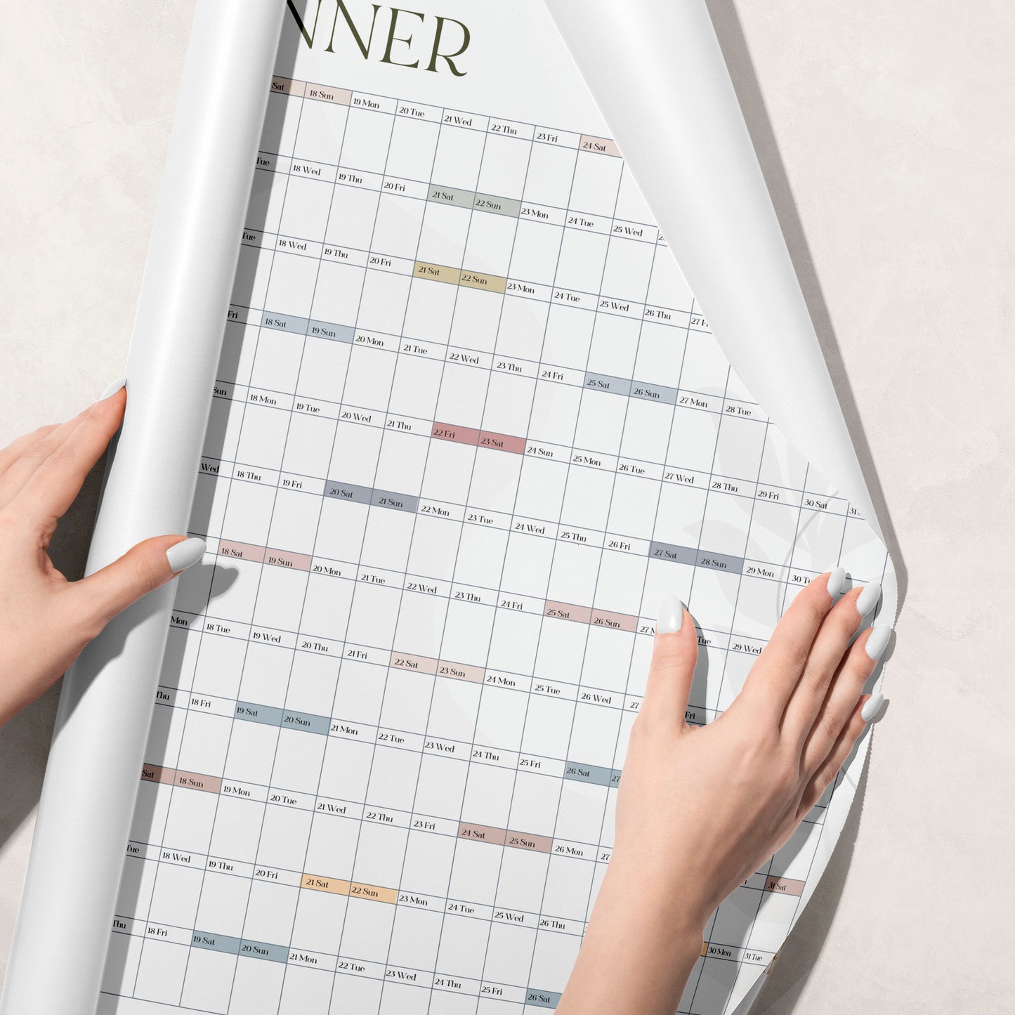 2026 Large Yearly Wall Planner, A1