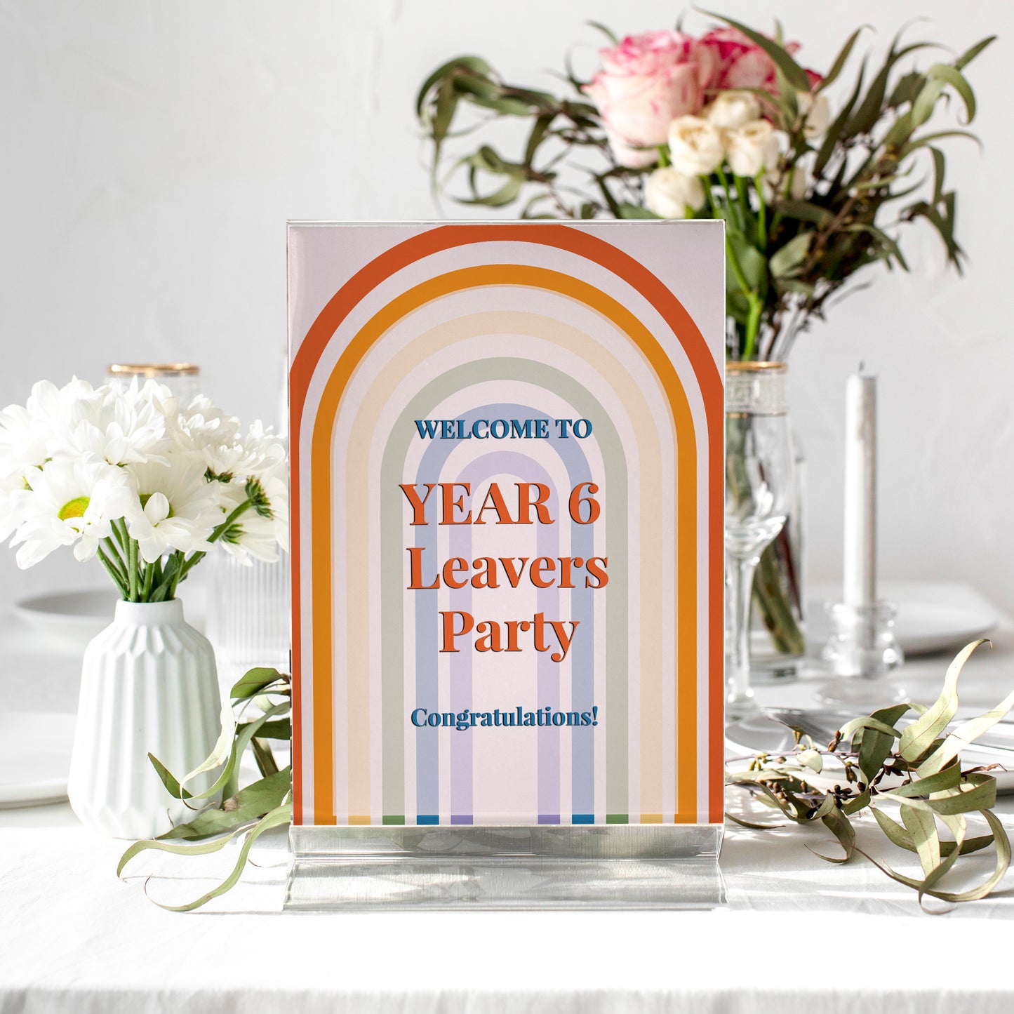 Rainbow School Leavers Party Selfie Frame