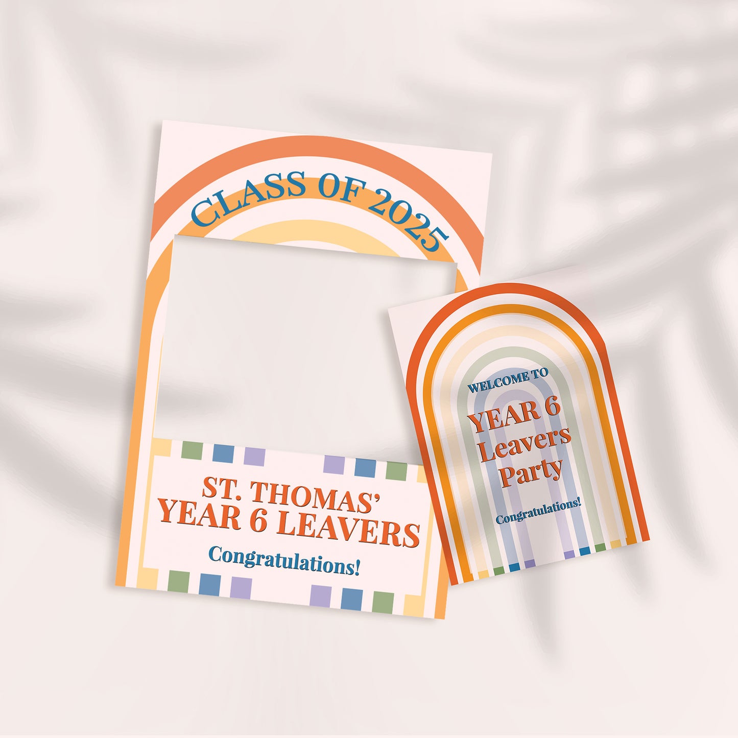 Rainbow School Leavers Party Selfie Frame