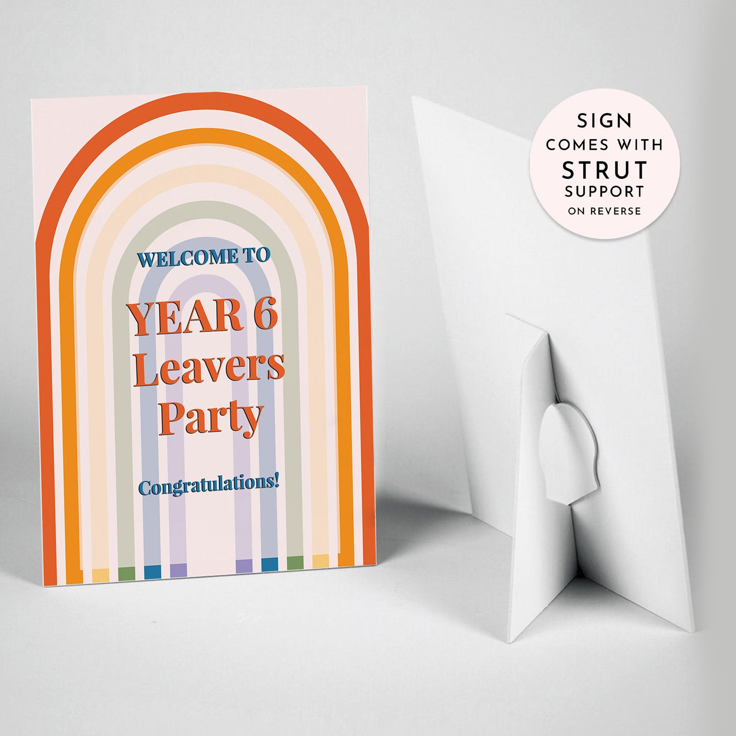 Rainbow School Leavers Party Selfie Frame