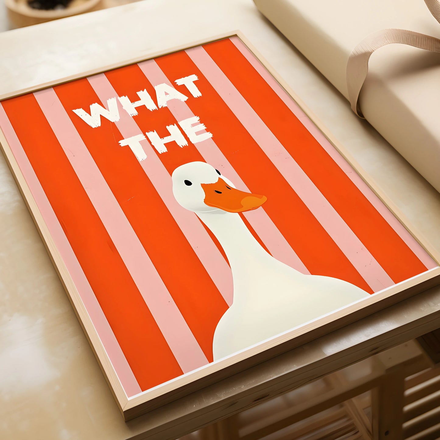 “What The Duck” Funny Poster