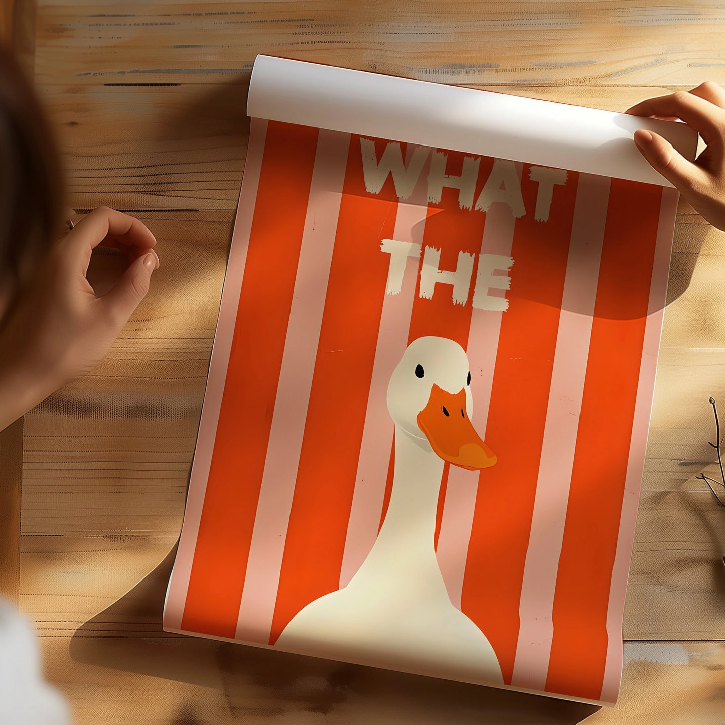 “What The Duck” Funny Poster