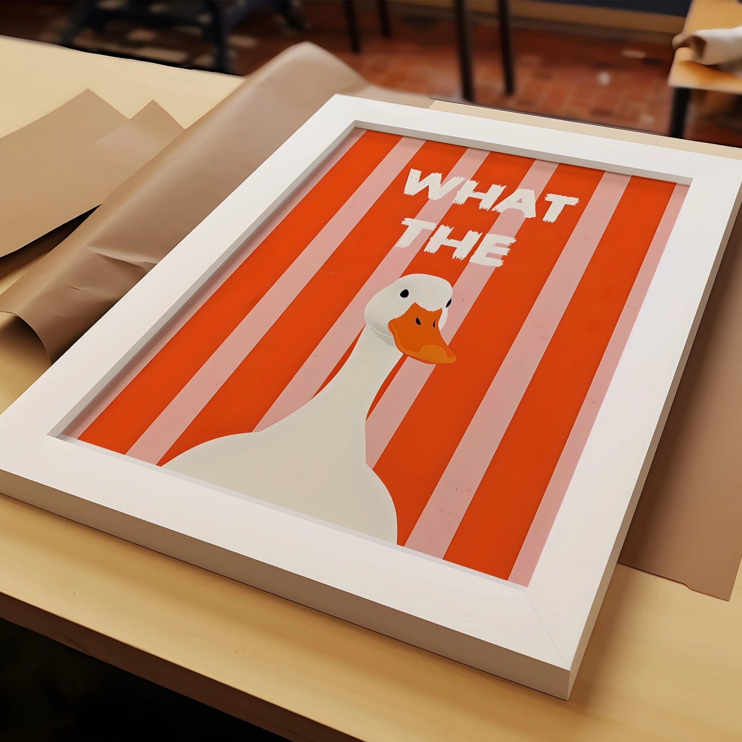 “What The Duck” Funny Poster