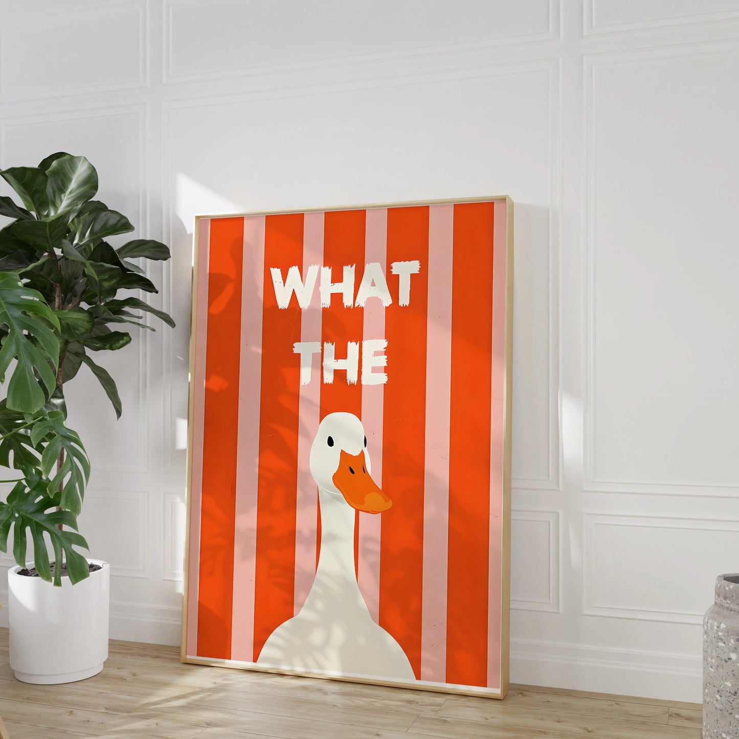 “What The Duck” Funny Poster