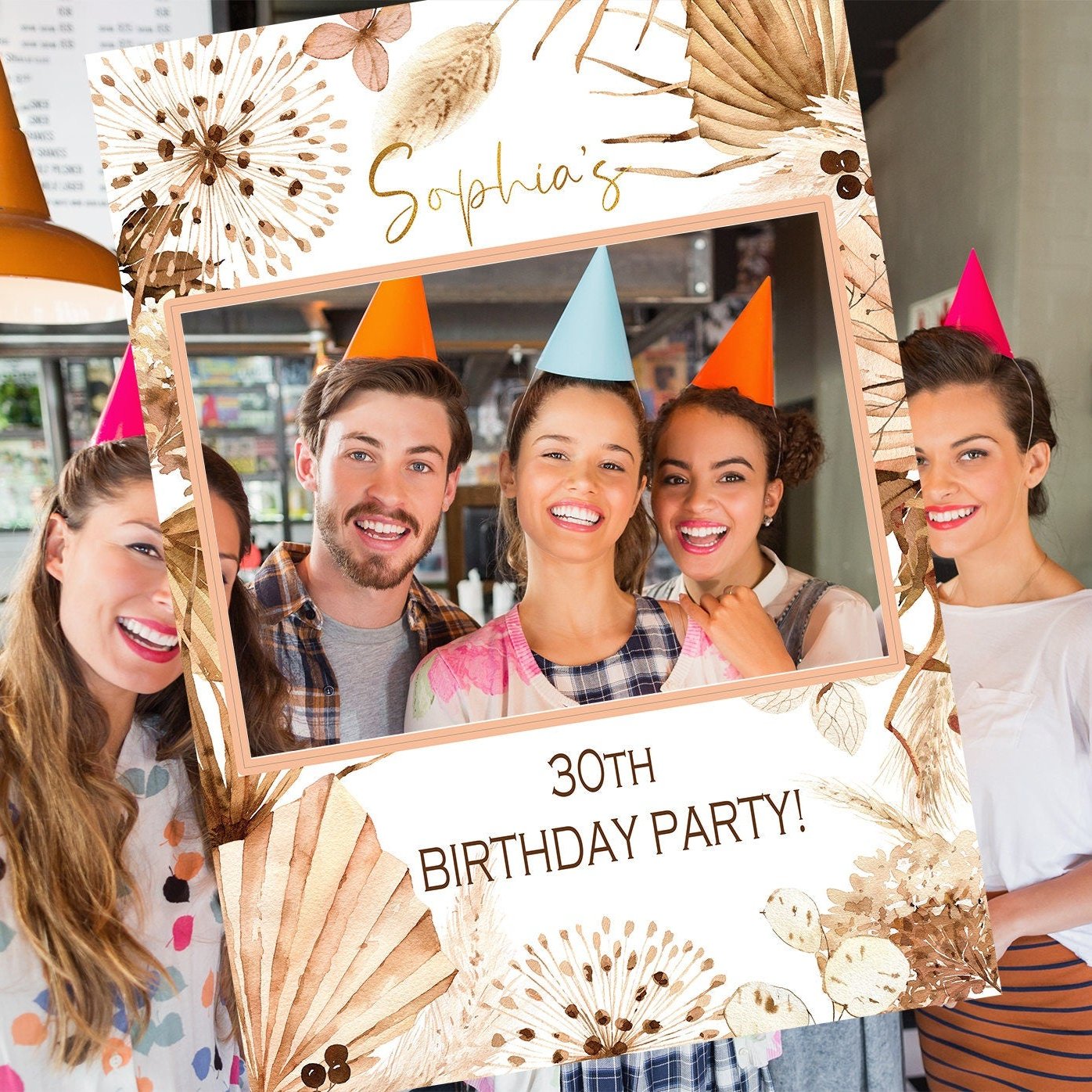 Boho Birthday Party Selfie Frame