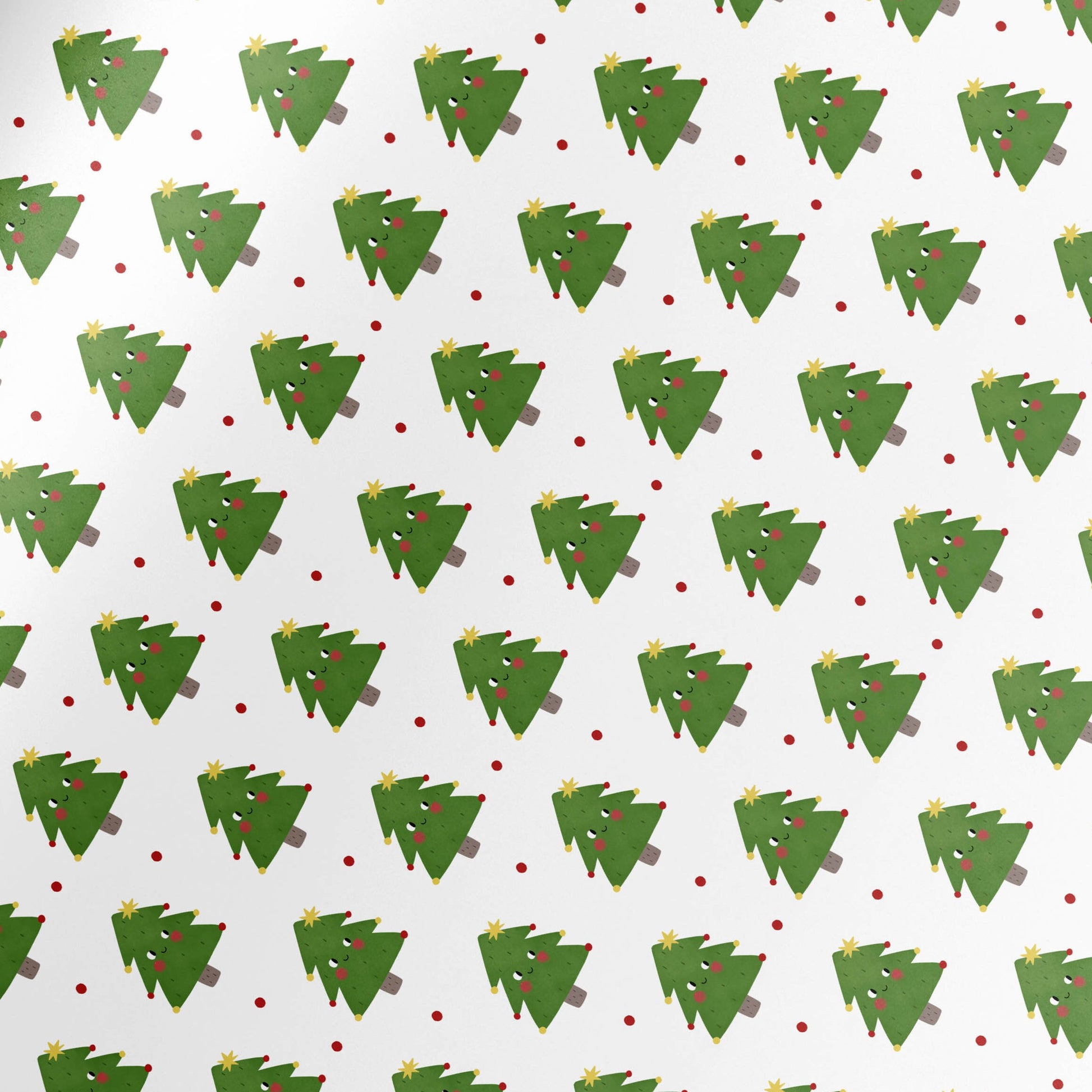 Christmas Trees Wrapping Paper, Christmas Gift Wrapping, Kids Xmas Wrapping Paper, Kids Gift Wrap, Holiday Gift Wrap, Cute Xmas Paper