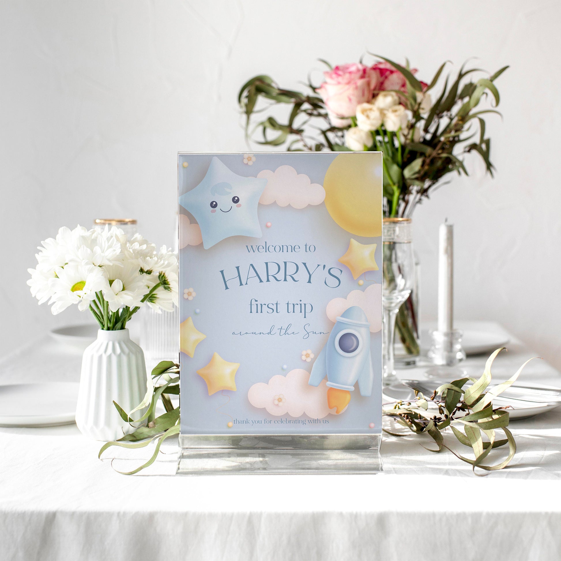 First Trip Around The Sun Birthday Selfie Frame, First Birthday Party Frame Sign, First Birthday Party Decorations, Space Theme Birthday