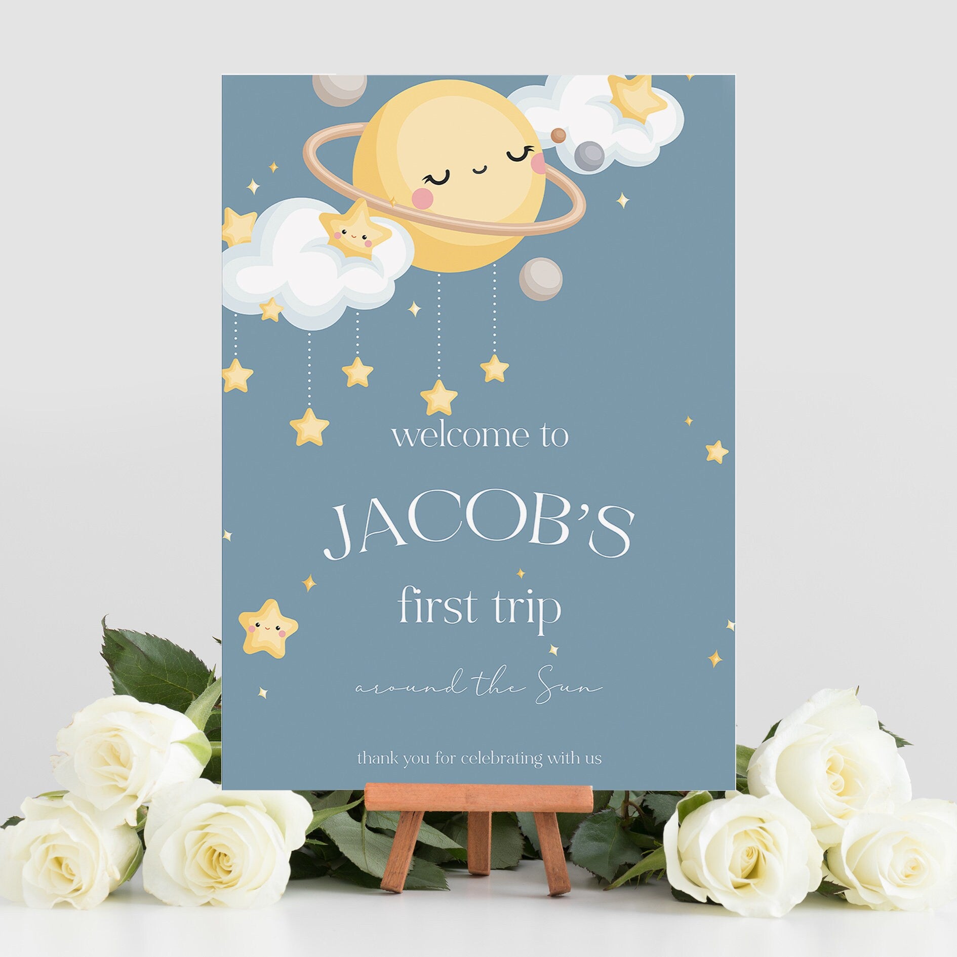 First Trip Around The Sun Birthday Selfie Frame, First Birthday Party Frame Sign, First Birthday Party Decorations, Space Theme Birthday