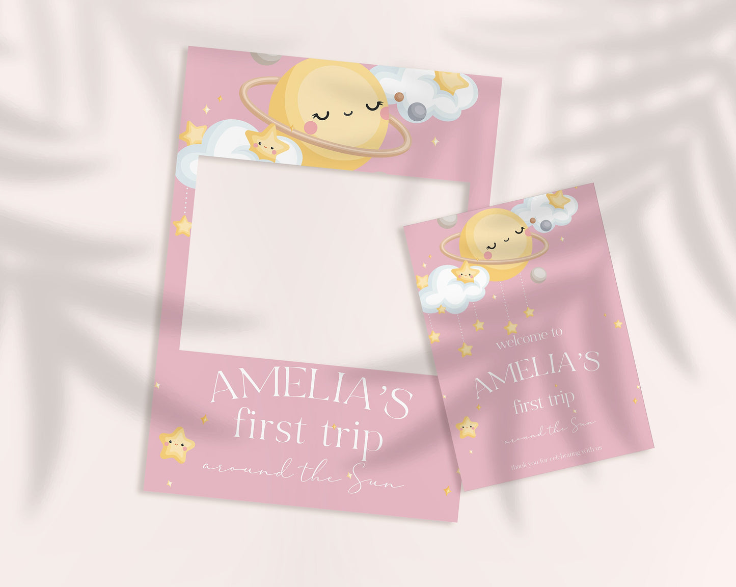 First Trip Around The Sun Birthday Selfie Frame, First Birthday Party Frame Sign, First Birthday Party Decorations, Space Theme Birthday