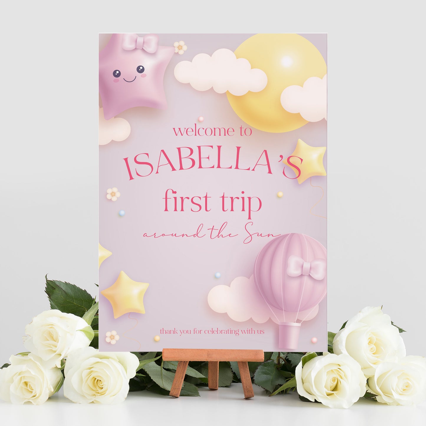 First Trip Around The Sun Birthday Selfie Frame, First Birthday Party Frame Sign, First Birthday Party Decorations, Space Theme Birthday