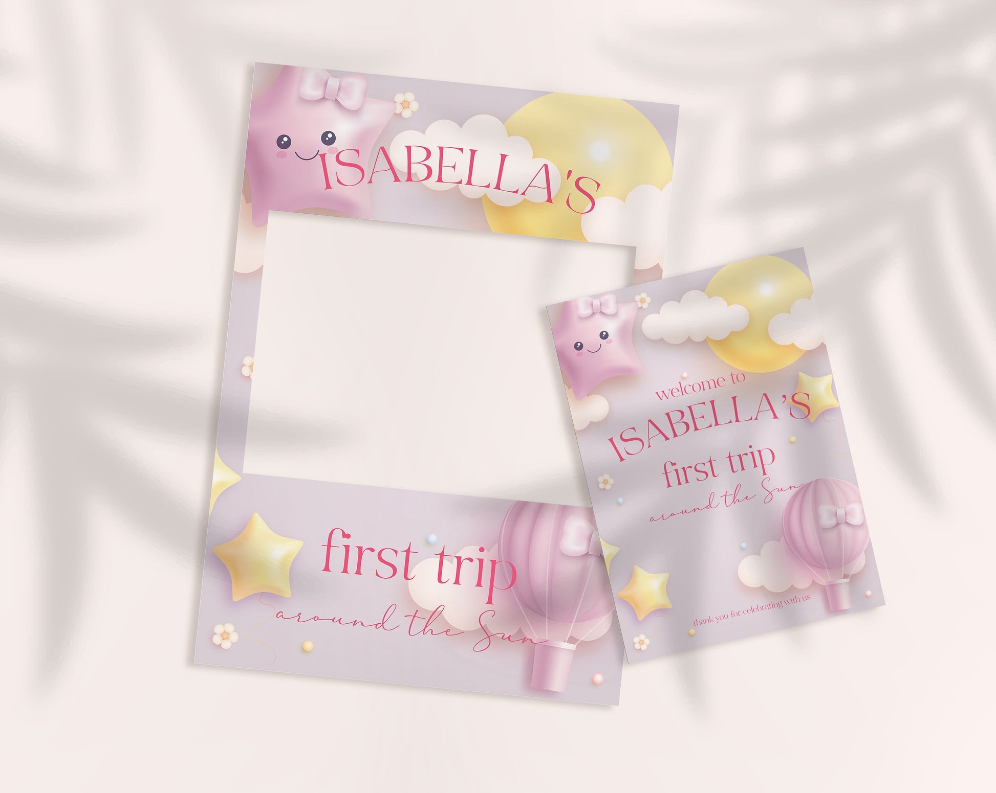 First Trip Around The Sun Birthday Selfie Frame, First Birthday Party Frame Sign, First Birthday Party Decorations, Space Theme Birthday