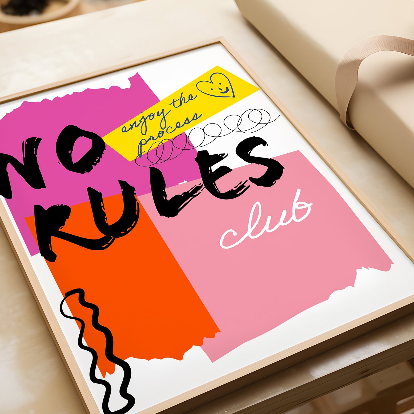 No Rules Poster, Rebellion Graffiti Poster, Preppy Aesthetic Maximalist Poster, College Dorm Art, Trending Aesthetic Decor, Digital