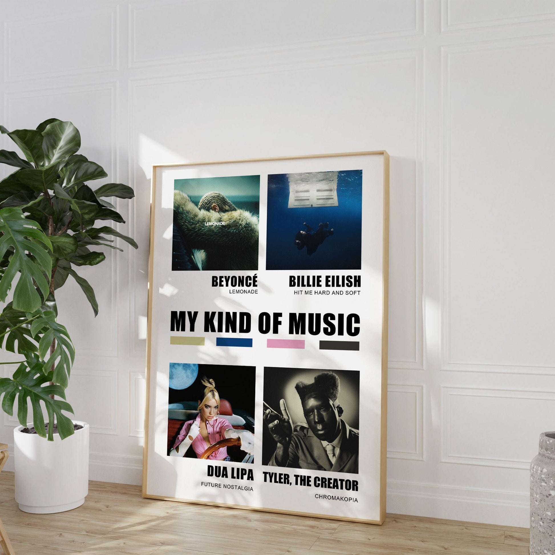 Custom 4 Album Poster, Choose Your Own Albums Poster, Favorite Album Cover Unframed Premium Poster, Artist Cover, Gift Idea