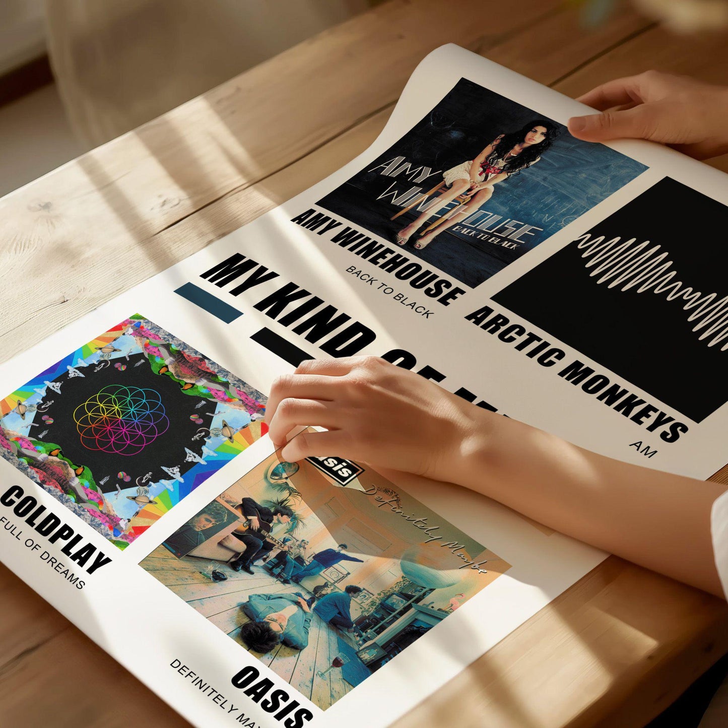 Custom 4 Album Poster, Choose Your Own Albums Poster, Favorite Album Cover Unframed Premium Poster, Artist Cover, Gift Idea