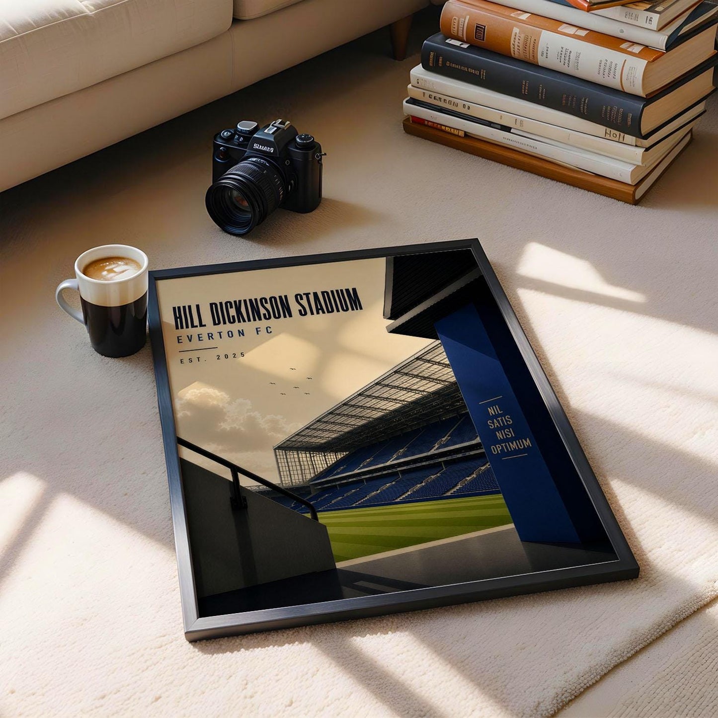 Everton Football Stadium Poster, Everton Fan Gift, A4 or A3