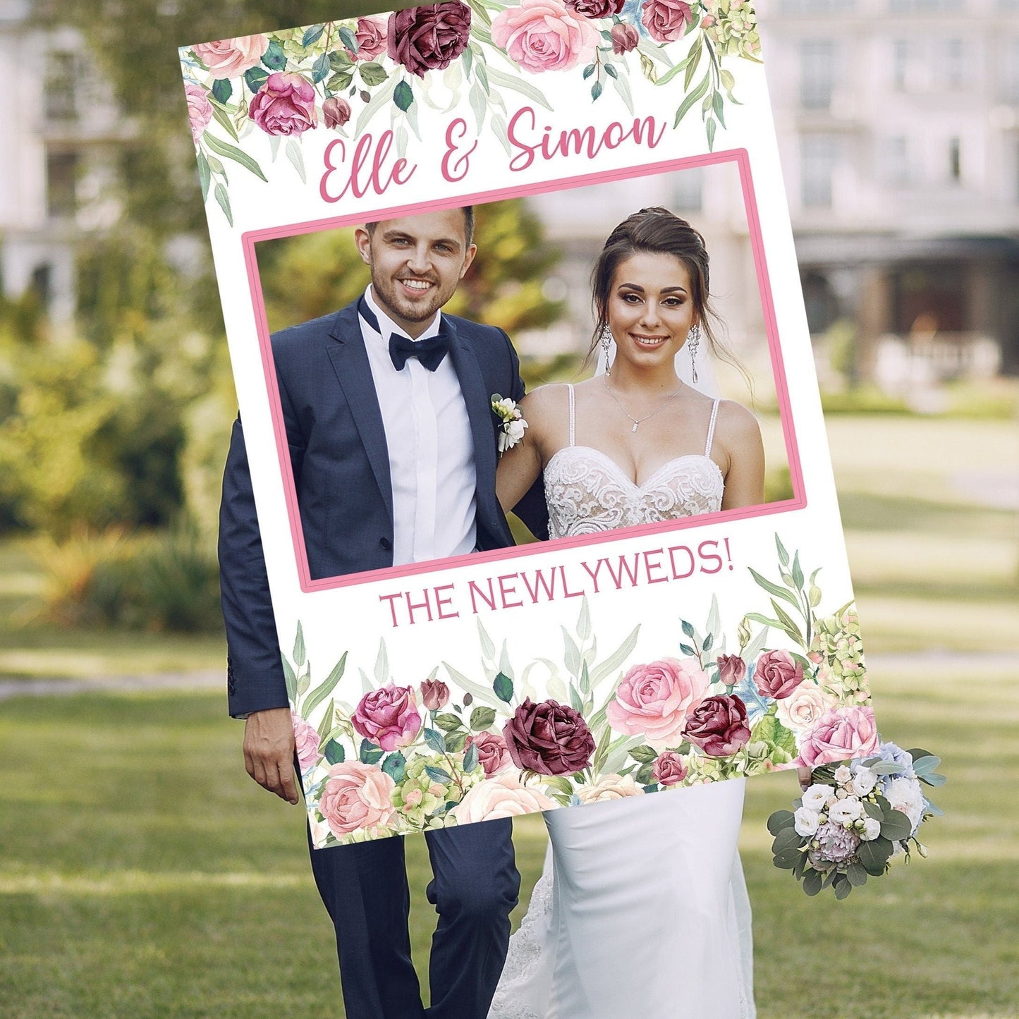BLUSH ROSE Wedding Selfie Frame