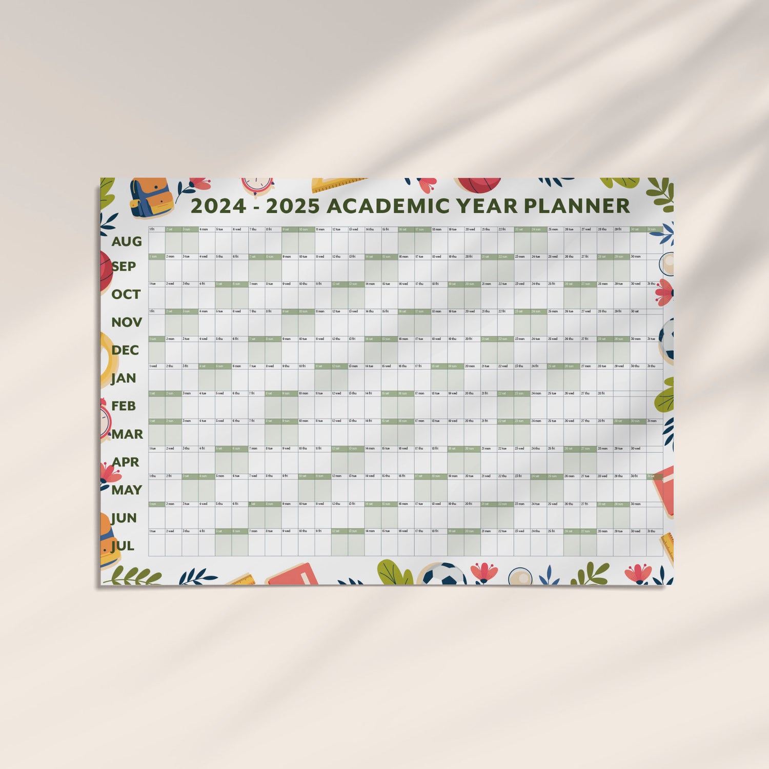 Academic Wall Calendars