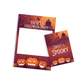 Spooky House Pumpkin Halloween Selfie Frame and Sign