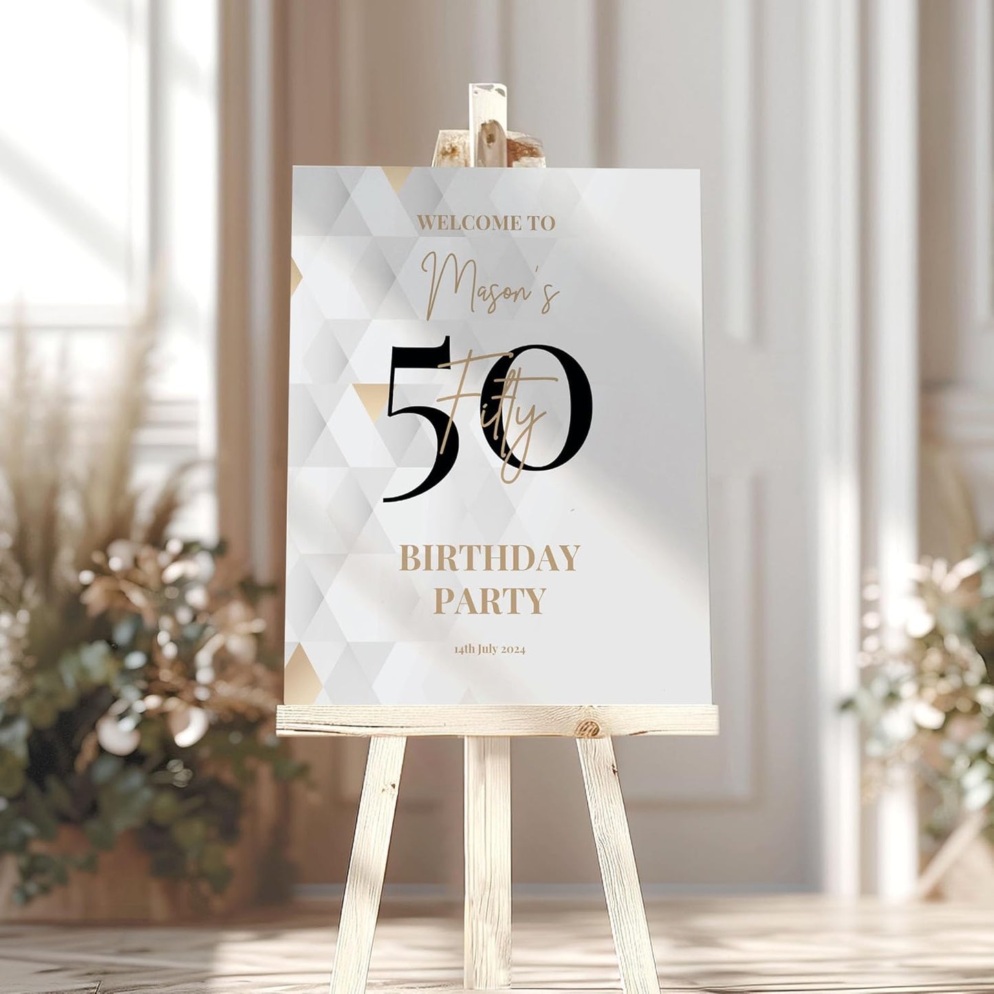 21st Birthday Party Welcome Sign, Can be used for any age