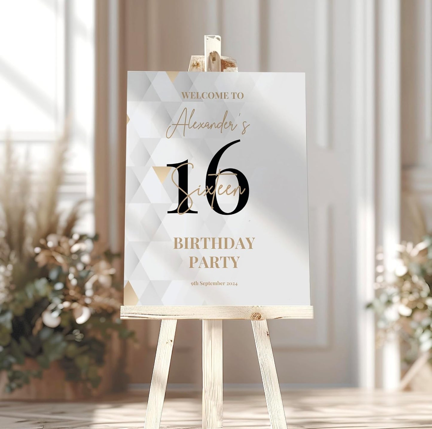 21st Birthday Party Welcome Sign, Can be used for any age