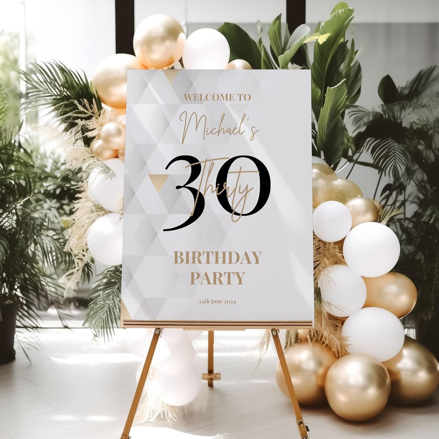 21st Birthday Party Welcome Sign, Can be used for any age