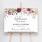 Blush Rose Wedding Welcome Sign