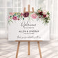 Blush Rose Wedding Welcome Sign