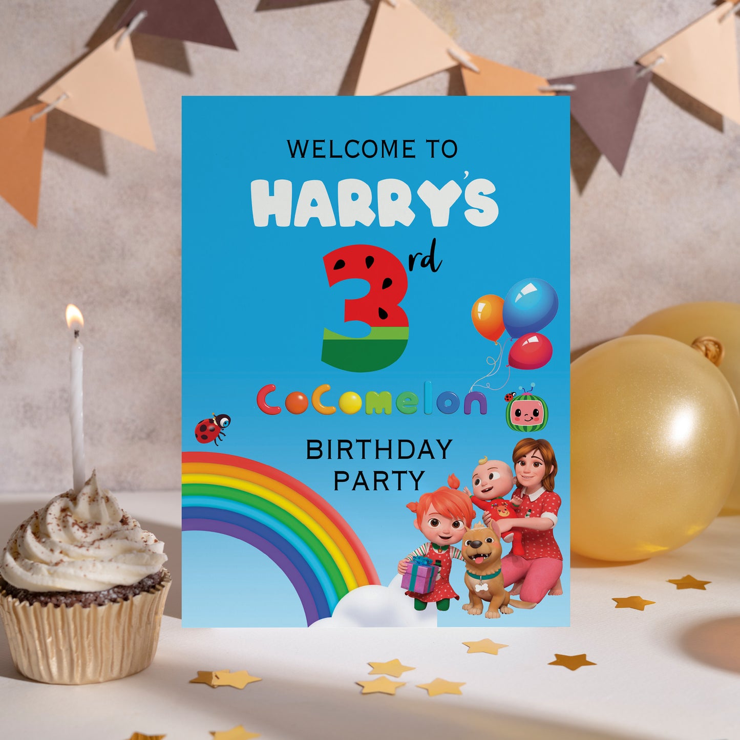 Cocomelon Birthday Party Sign