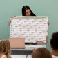 Academic A1 Printed Wall Calendar 2025-2026,  Retro Design