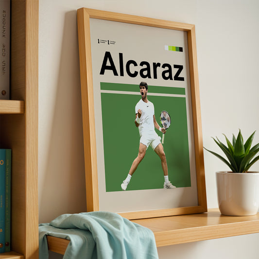 Carlos Alcaraz Tennis Poster
