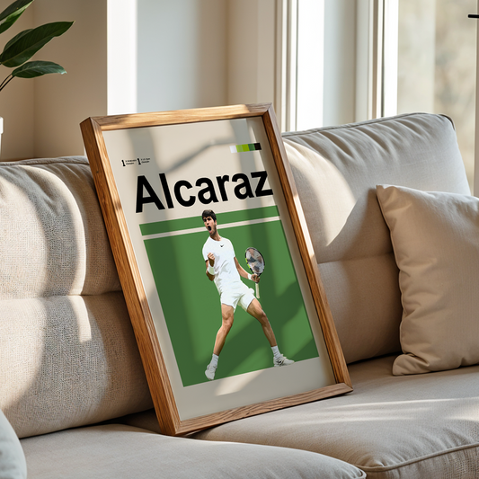 Carlos Alcaraz Tennis Poster