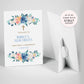 Blue Rose First Holy Communion Welcome Sign