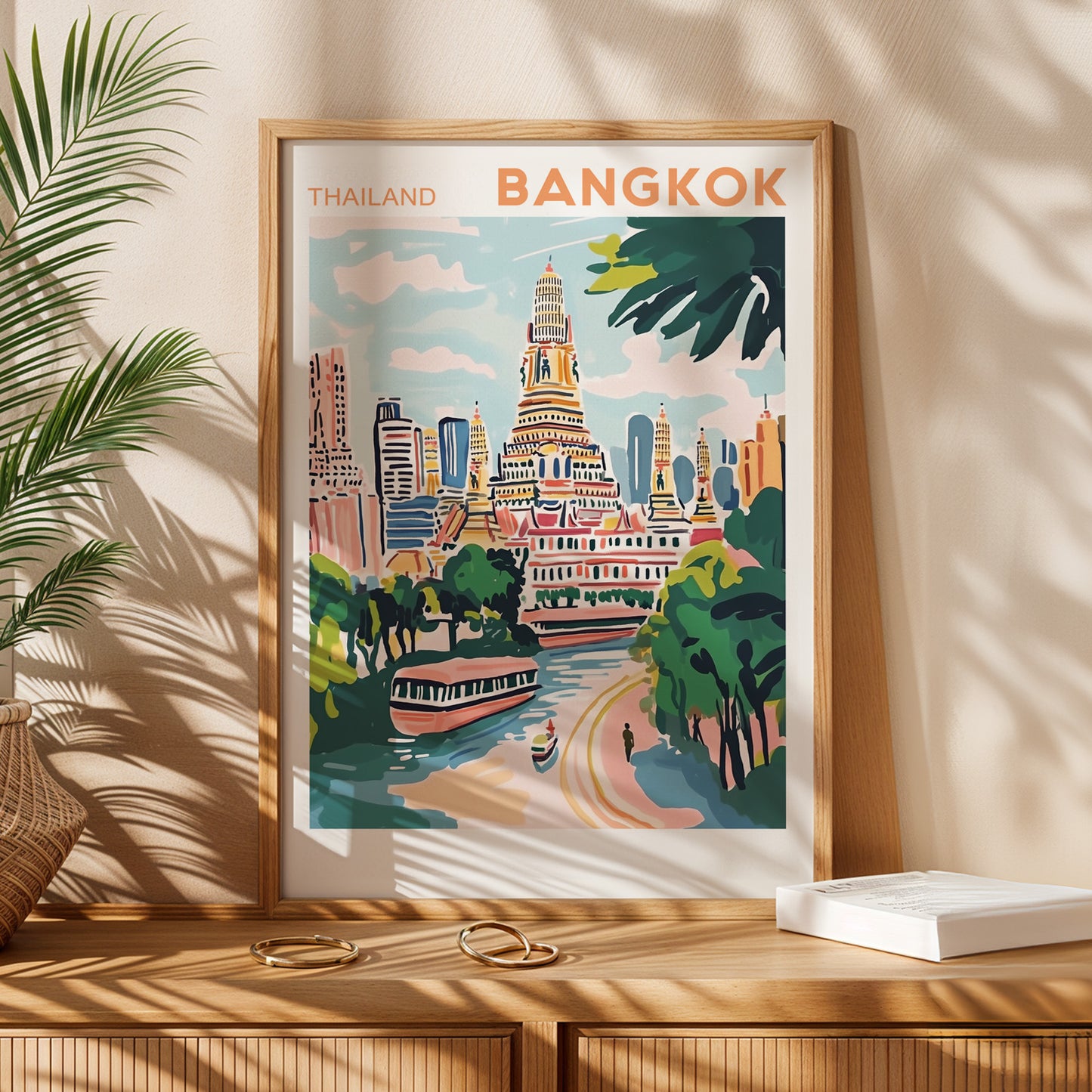 Bangkok, Thailand Poster – Travel Wall Art Print