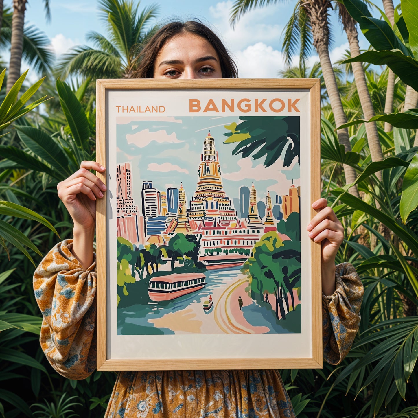 Bangkok, Thailand Poster – Travel Wall Art Print
