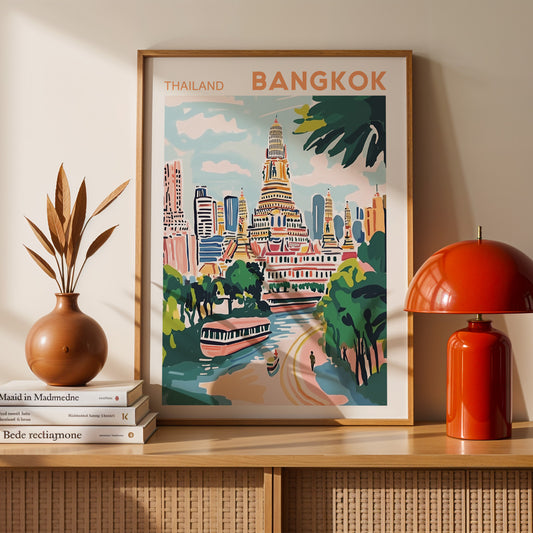 Bangkok, Thailand Poster – Travel Wall Art Print