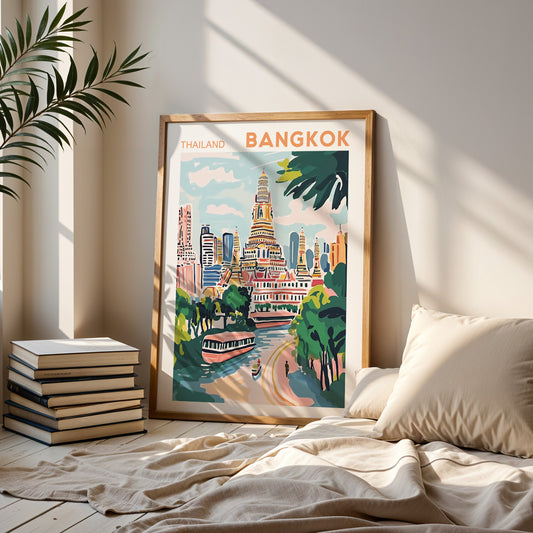 Bangkok, Thailand Poster – Travel Wall Art Print