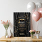 Black and Gold Graduation Party Sign