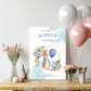 Blue Peter Rabbit Christening, Baptism or 1st Birthday Welcome Sign