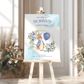 Blue Peter Rabbit Christening, Baptism or 1st Birthday Welcome Sign