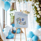Blue Peter Rabbit Christening, Baptism or 1st Birthday Welcome Sign