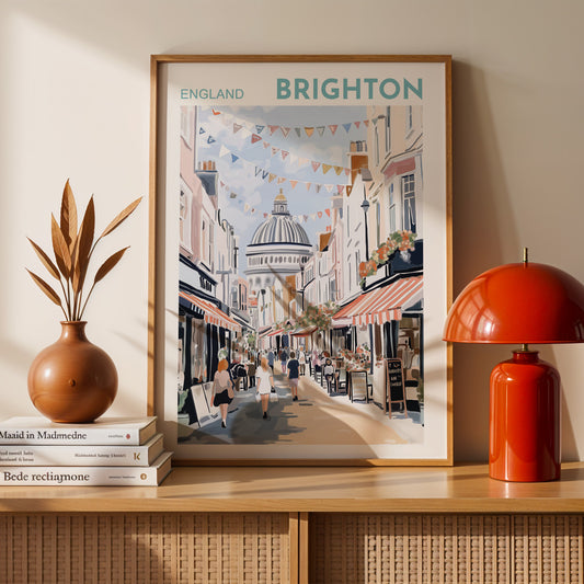 Brighton Poster - The Lanes