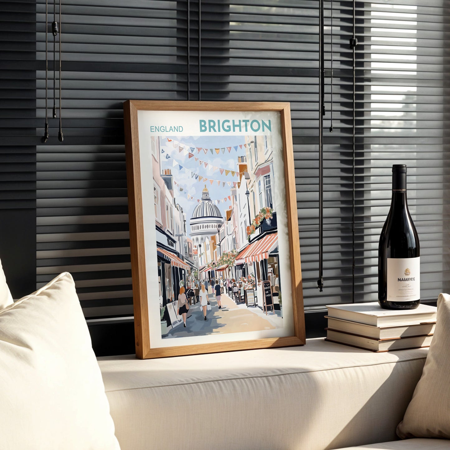 Brighton Poster - The Lanes