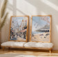 Set Of Two Brighton Posters - Brighton Pier & The Lanes